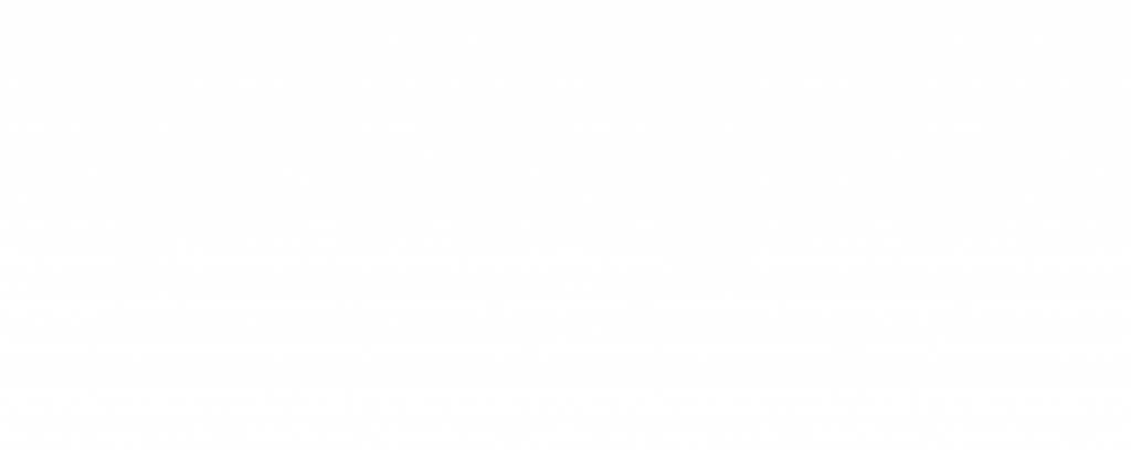 DE: Schriftzug Protagon International performing arts// EN: Lettering Protagon International performing arts